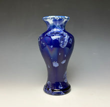 Load image into Gallery viewer, Winter Sky Blue Crystalline Glazed Vase 1
