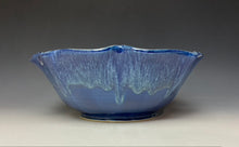 Load image into Gallery viewer, Deep Blue Lotus Serving Bowl
