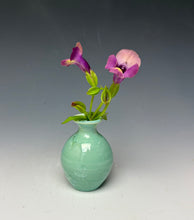 Load image into Gallery viewer, Light Green Crystalline Glazed Mini Vase #5
