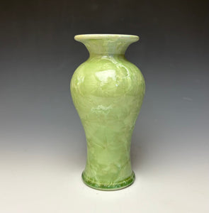 Crystalline Glazed Vase - Mint Green #2