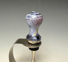 Load image into Gallery viewer, Crystalline Glazed Bottle Stopper- Periwinkle #1
