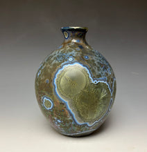 Load image into Gallery viewer, Cobalt Galaxy Crystalline Glazed Vase 6

