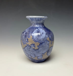 Periwinkle Crystalline Mini Vase