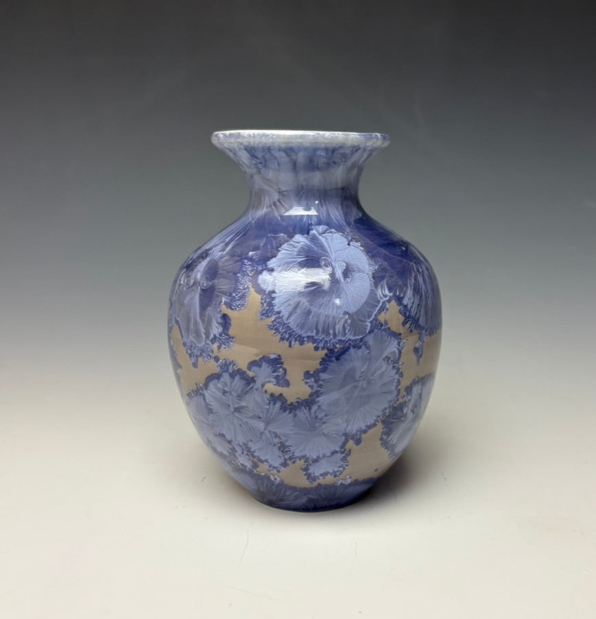 Periwinkle Crystalline Mini Vase
