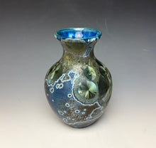 Load image into Gallery viewer, Cobalt Galaxy Crystalline Glazed Vase 5
