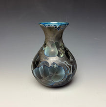 Load image into Gallery viewer, Cobalt Galaxy Crystalline Glazed Vase 2
