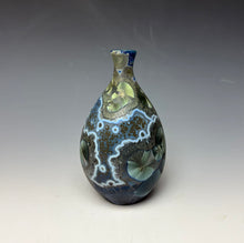 Load image into Gallery viewer, Cobalt Galaxy Crystalline Glazed Mini Vase 4
