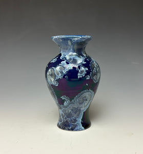 Winter Sky Blue Crystalline Glazed Mini Vase #2