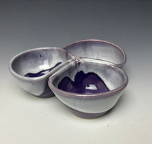 Load image into Gallery viewer, Triple Dip Dish- Purple

