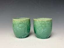 Load image into Gallery viewer, Light Green Crystalline Sake Cup
