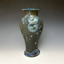 Load image into Gallery viewer, Cobalt Galaxy Crystalline Glazed Vase 14
