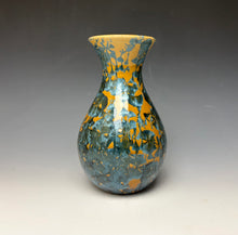Load image into Gallery viewer, Blue and Orange Crystalline Glazed Vase 3
