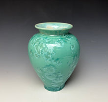 Load image into Gallery viewer, Light Green Crystalline Glazed Vase #3
