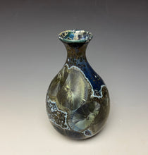 Load image into Gallery viewer, Cobalt Galaxy Crystalline Glazed Mini Vase 14
