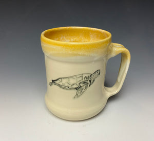 Sea Turtle Mug- Sunshine Yellow