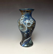 Load image into Gallery viewer, Cobalt Galaxy Crystalline Glazed Vase 6
