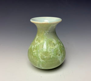 Crystalline Glazed Mini Vase - Mint Green 4