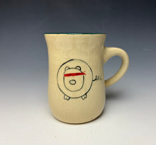 Load image into Gallery viewer, Ninja Pig Mug- Blue Green
