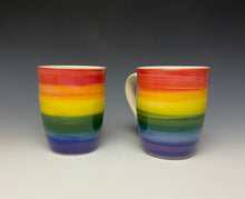 Load image into Gallery viewer, Rainbow Mug - Red Rim
