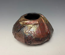 Load image into Gallery viewer, Rainbow Copper Raku AirPlant Vase #3
