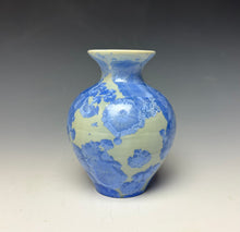 Load image into Gallery viewer, Powder Blue Crystalline Glazed Mini Vase
