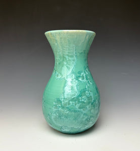 Light Green Crystalline Glazed Vase #2