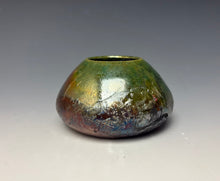Load image into Gallery viewer, Copper Green Mini Raku AirPlant Vase #5

