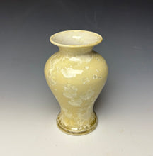 Load image into Gallery viewer, Cream Crystalline Glazed Vase
