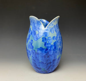 Tulip Vase- Teal #2