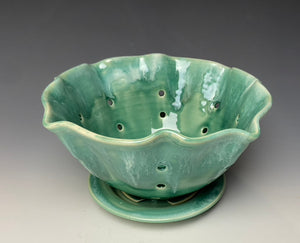 Seafoam Green Lotus Berry Bowl