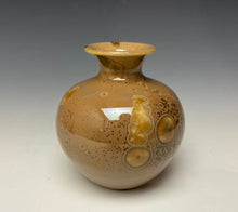 Load image into Gallery viewer, Iced Caramel Crystalline Glazed Mini Vase #2
