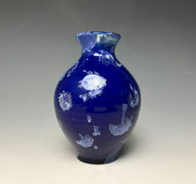 Load image into Gallery viewer, Winter Sky Blue Crystalline Glazed Mini Vase #2
