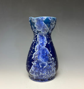 Winter Sky Blue Crystalline Sake Pitcher