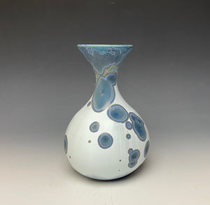 Bluestone Crystalline Glazed Vase