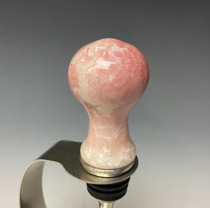 Crystalline Glazed Bottle Stopper- Pink