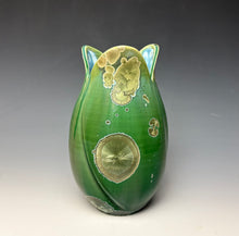 Load image into Gallery viewer, Tulip Vase- Green Galaxy
