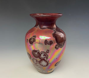 Ruby Crystalline Glazed Mini Vase #1
