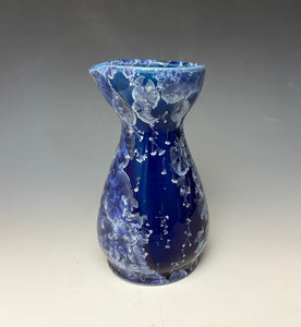 Winter Sky Blue Crystalline Sake Pitcher