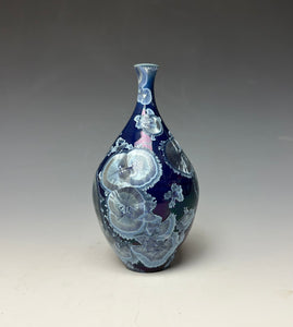 Crystalline Glazed Mini Vase in Atlantic Storm Blue 5