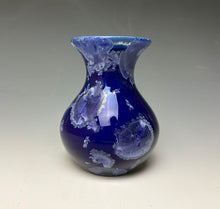 Load image into Gallery viewer, Winter Sky Blue Crystalline Glazed Mini Vase #3

