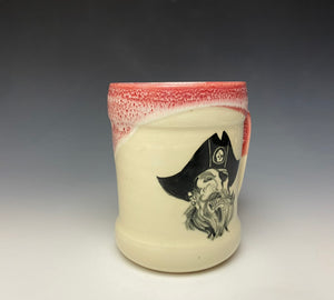 Pirate Mug- Bright Red