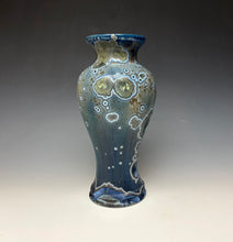 Load image into Gallery viewer, Cobalt Galaxy Crystalline Glazed Vase 9
