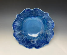 Load image into Gallery viewer, Deep Blue Lotus Serving Bowl
