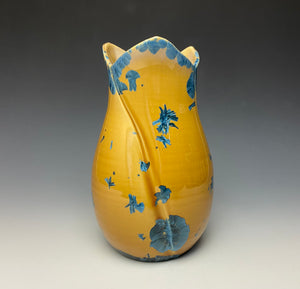 Tulip Vase- Blue and Orange #7