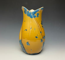 Load image into Gallery viewer, Tulip Vase- Blue and Orange #7
