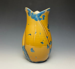 Tulip Vase- Blue and Orange #7