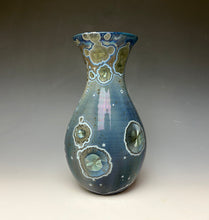 Load image into Gallery viewer, Cobalt Galaxy Crystalline Glazed Vase 12
