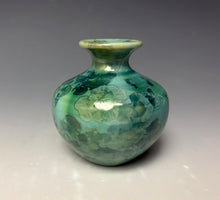 Load image into Gallery viewer, Crystalline Mini Vase in Light Green and Blue
