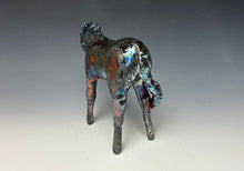 Load image into Gallery viewer, Copper Rainbow Raku Horse 880

