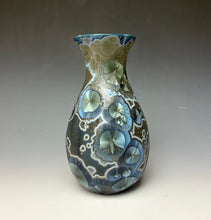 Load image into Gallery viewer, Cobalt Galaxy Crystalline Glazed Vase 4
